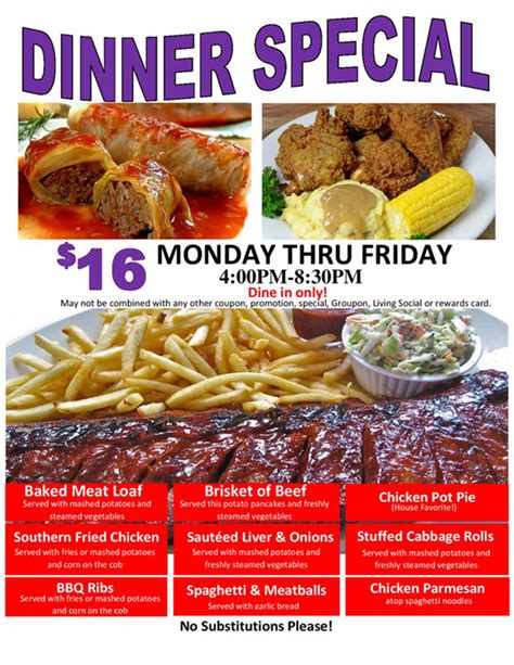 Dinner specials near me tonight - What's for Dinner? offers prepared meals to help simplify your busy life and provide an answer for... What's for Dinner Sandfly, Savannah, Georgia. 8,880 likes · 387 ... 